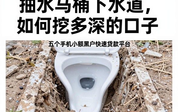 抽水马桶下水道如何挖多深的口子,诚意推荐五个手机小额黑户快速贷款平台
