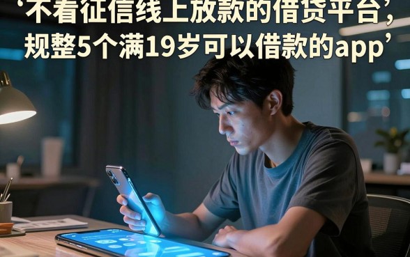 不看征信线上放款的借贷平台,规整5个满19岁可以借款的app