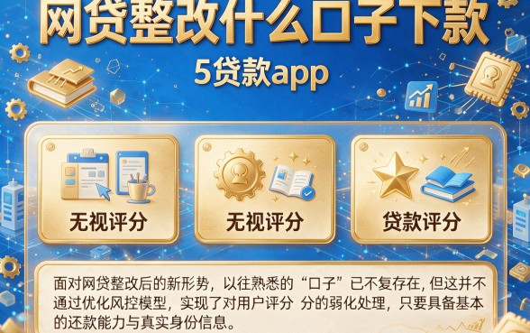 网贷整改什么口子下款，概括5个无视评分的贷款app