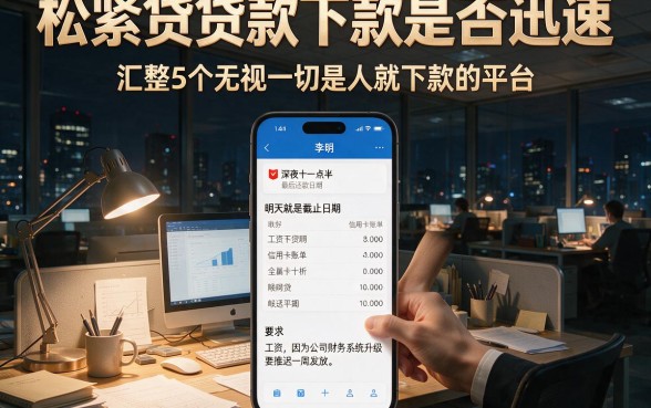 松紧贷贷款下款是否迅速,汇整5个无视一切是人就下款的平台