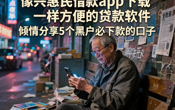 像兴惠民借款app下载一样方便的贷款软件,倾情分享5个黑户必下款的口子