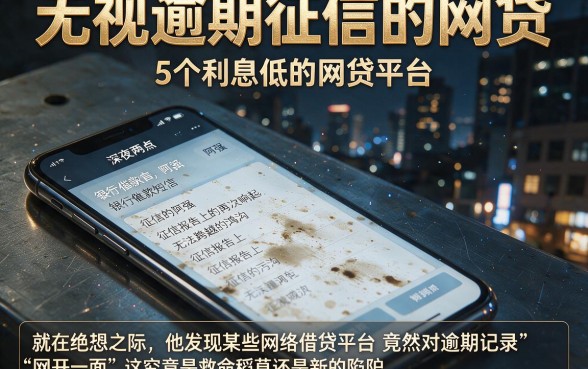 无视逾期征信的网贷，细致阐述5个利息低的网贷平台