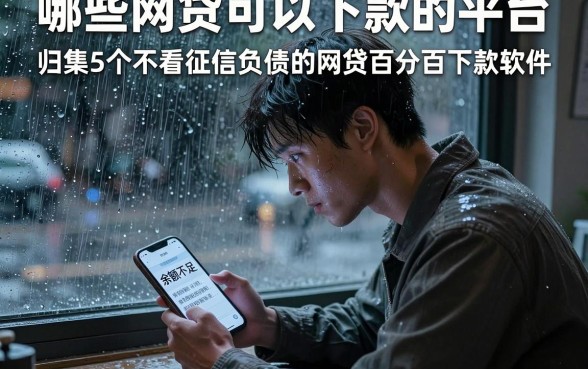 哪些网贷可以下款的平台,归集5个不看征信负债的网贷百分百下款软件