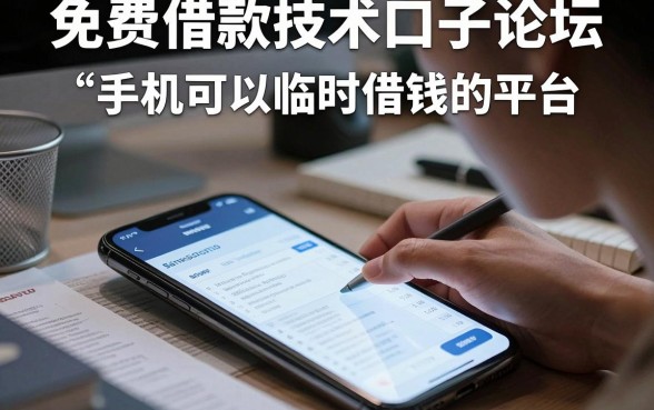免费借款技术口子论坛,梳理五个手机可以临时借钱的平台