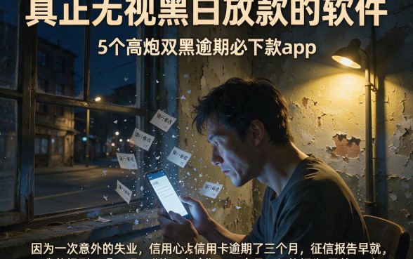 真正无视黑白放款的软件,详细阐述5个高炮双黑逾期必下款app