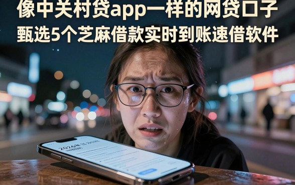 像中关村贷app一样的网贷口子，甄选5个芝麻借款实时到账速借软件
