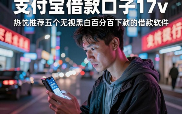 支付宝借款口子17v，热忱推荐五个无视黑白百分百下款的借款软件