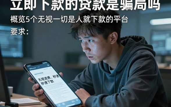 立即下款的贷款是骗局吗，概览5个无视一切是人就下款的平台