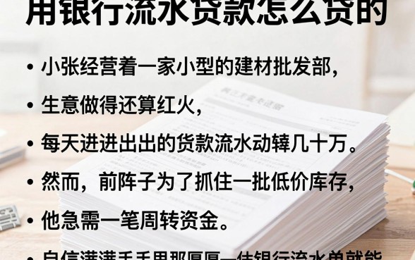 用银行流水贷款怎么贷的,枚举5个真正不查征信的贷款app