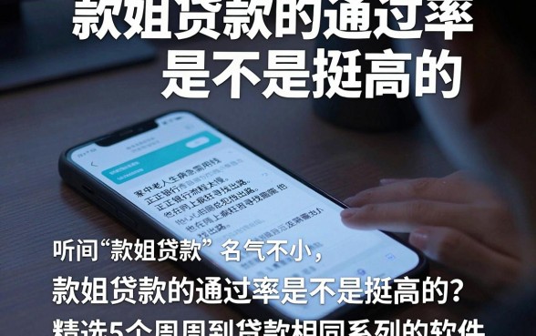 款姐贷款的通过率是不是挺高的,精选5个周周到贷款相同系列的软件