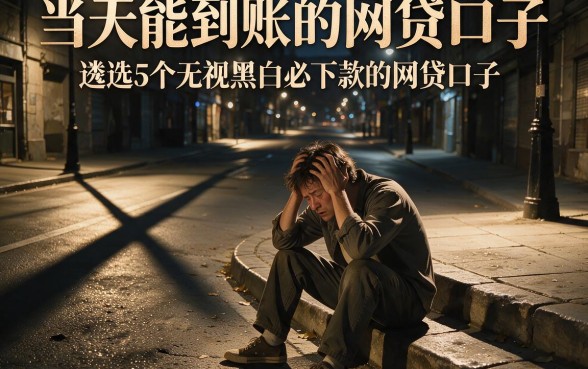 当天能到账的网贷口子，遴选5个无视黑白必下款的网贷口子