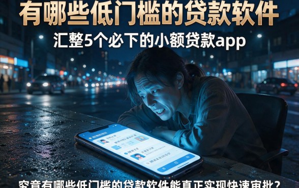有哪些低门槛的贷款软件，汇整5个必下的小额贷款app