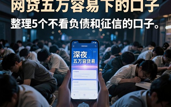 网贷五万容易下的口子,整理5个不看负债和征信的口子