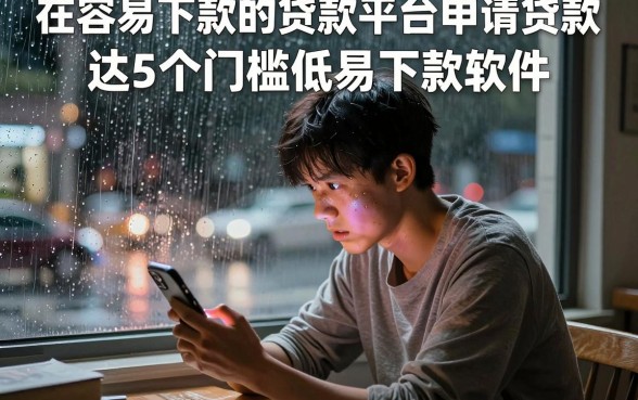 在容易下款的贷款平台申请贷款，概括5个门槛低易下款软件