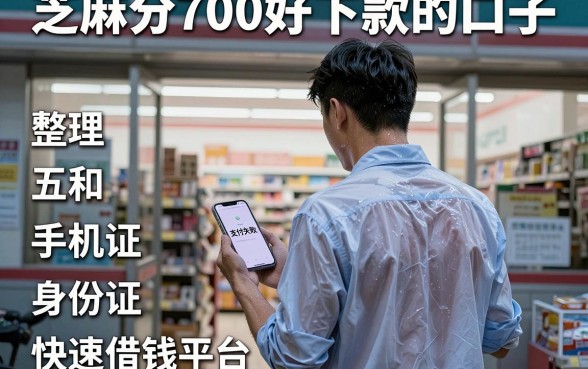 芝麻分700好下款的口子,整理五个手机和身份证快速借钱平台