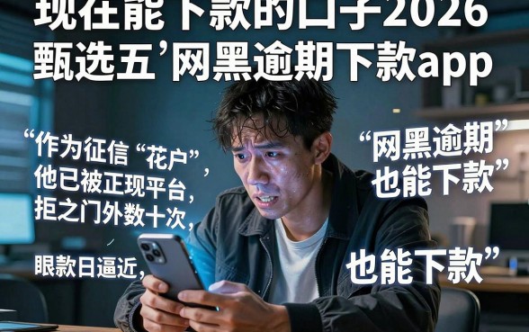 现在能下款的口子2026，甄选五个网黑逾期下款app