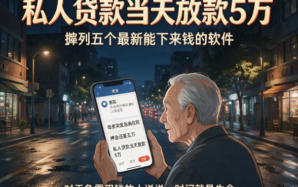 私人贷款当天放款5万，胪列五个最新能下来钱的软件