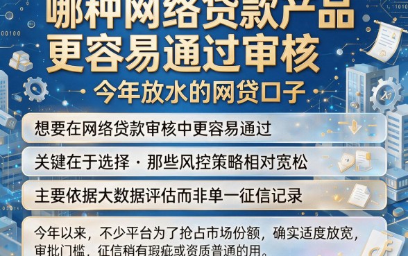 哪种网络贷款产品更容易通过审核,规整五个今年放水的网贷口子