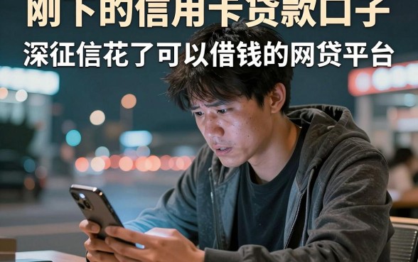 刚下的信用卡贷款口子,陈列五个征信花了可以借钱的网贷平台