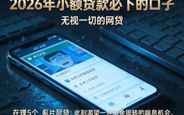 2026年小额贷款必下的口子,理出5个无视一切的网贷