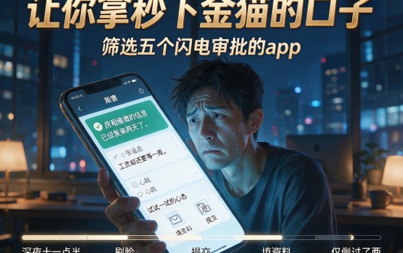 让你拿秒下金猫的口子,筛选五个闪电审批的app