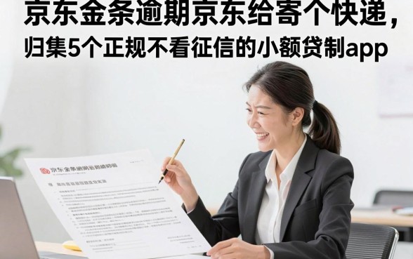 京东金条逾期京东给寄个快递,归集5个正规不看征信的小额贷款app