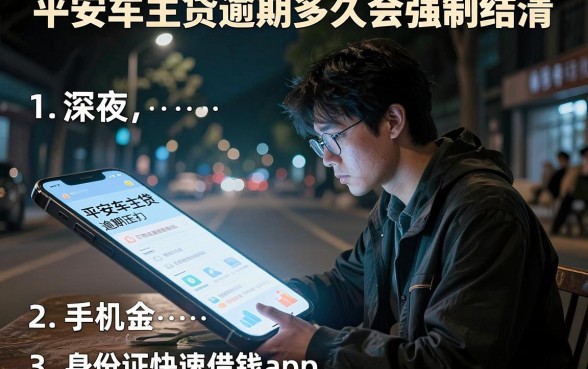 平安车主贷逾期多久会强制结清,整合5个手机和身份证快速借钱app