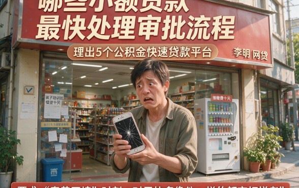 哪些小额贷款最快处理审批流程，理出5个公积金快速贷款平台