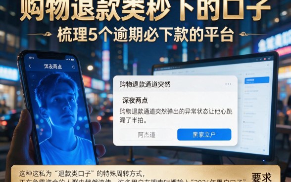 购物退款类秒下的口子，梳理5个逾期必下款的平台
