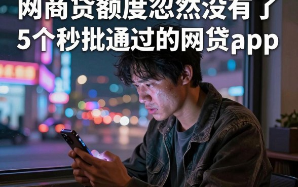 网商贷额度忽然没有了,详细阐述5个秒批通过的网贷app
