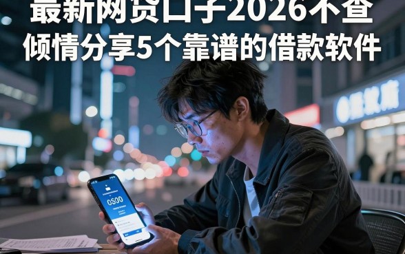最新网贷口子2026不查,倾情分享5个靠谱的借款软件