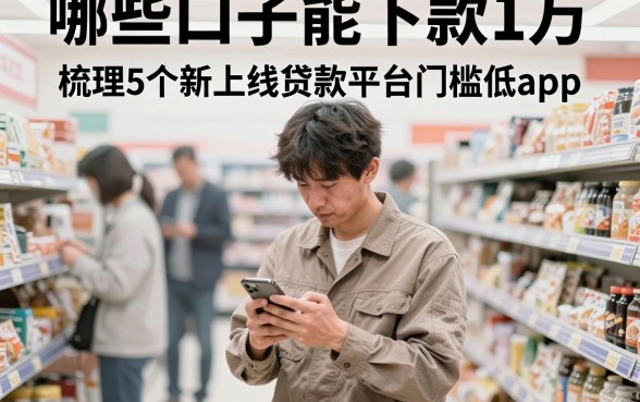 哪些口子能下款1万，梳理5个新上线贷款平台门槛低app