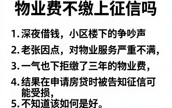 物业费不缴上征信吗,条列五个可以借钱不用审核的软件