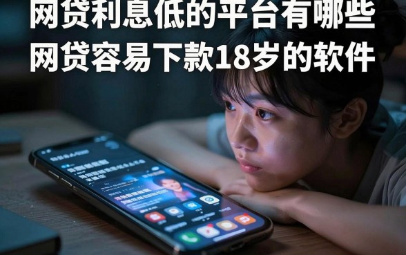 网贷利息低的平台有哪些，筛选五个网贷容易下款18岁的软件