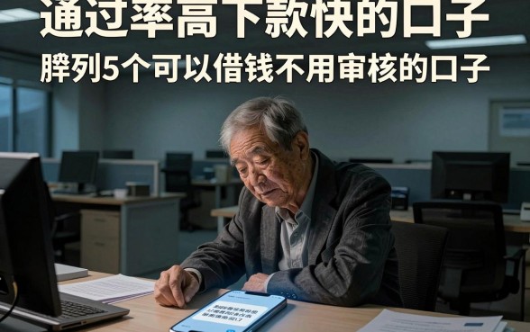 通过率高下款快的口子,胪列5个可以借钱不用审核的口子