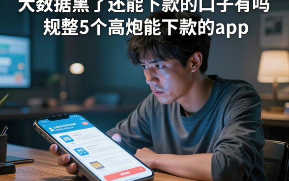 大数据黑了还能下款的口子有吗，规整5个高炮能下款的app