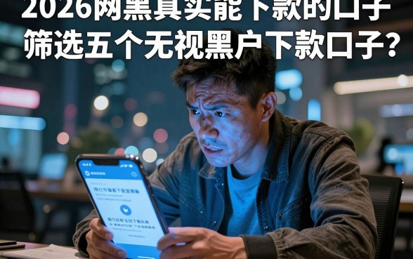 2026网黑真实能下款的口子,筛选五个无视黑户下款口子