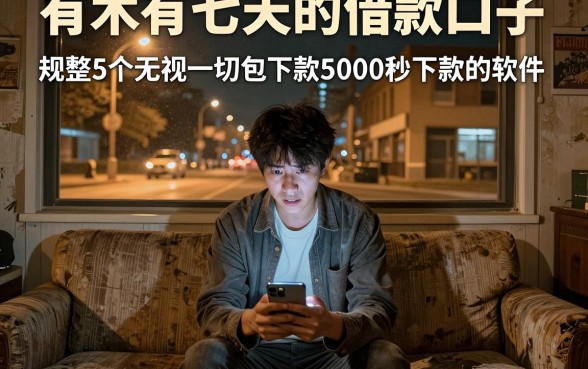 有木有七天的借款口子,规整5个无视一切包下款5000秒下款的软件