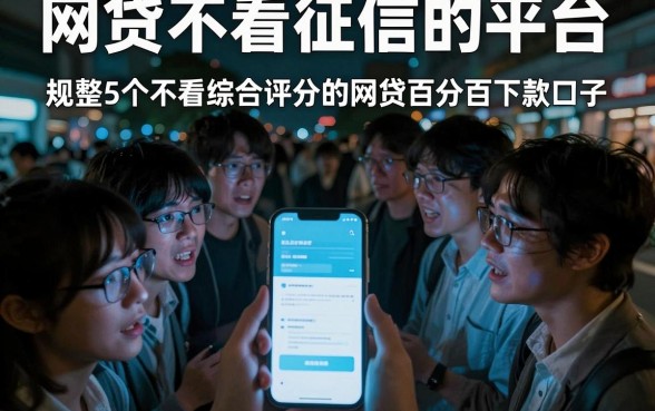 网贷不看征信的平台，规整5个不看综合评分的网贷百分百下款口子