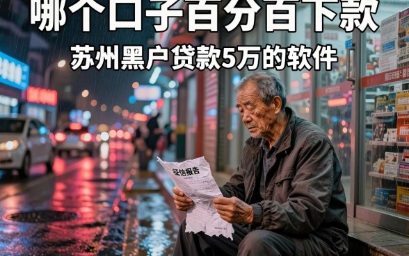 哪个口子百分百下款,枚举五个苏州黑户贷款5万的软件