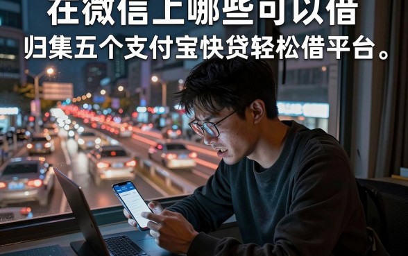 在微信上哪些可以借,归集五个支付宝快贷轻松借平台
