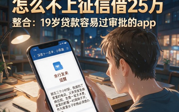 怎么不上征信借25万,整合五个19岁贷款容易过审批的app