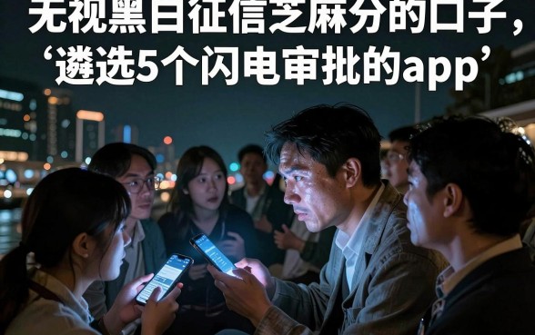 无视黑白征信芝麻分的口子,遴选5个闪电审批的app