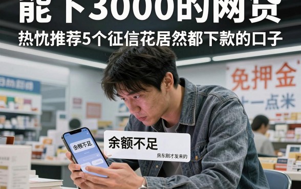 能下3000的网贷,热忱推荐5个征信花居然都下款的口子
