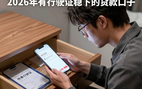 2026年有行驶证稳下的贷款口子，陈列5个无视综合评分不足的网贷