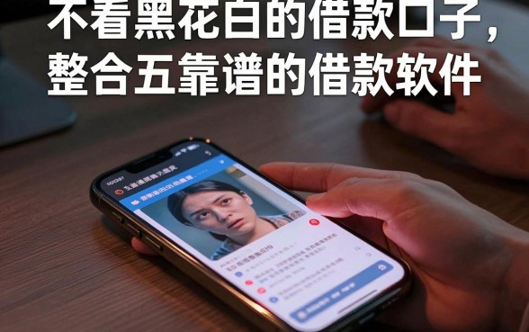 不看黑花白的借款口子,整合五个靠谱的借款软件
