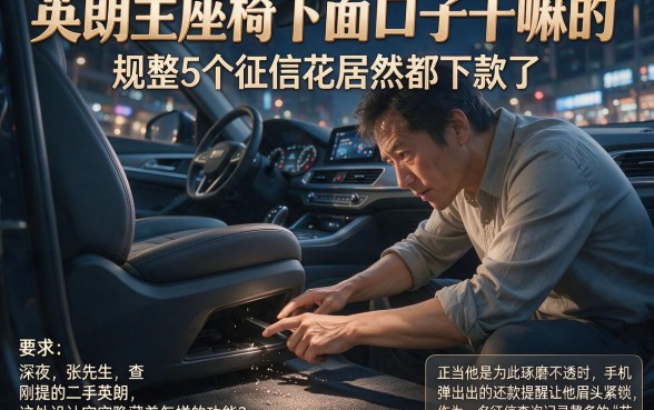 英朗主座椅下面口子干嘛的,规整5个征信花居然都下款了的app