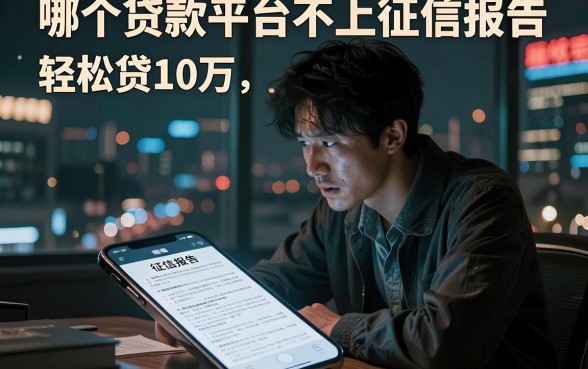 哪个贷款平台不上征信报告,整理5个轻松贷10万的软件