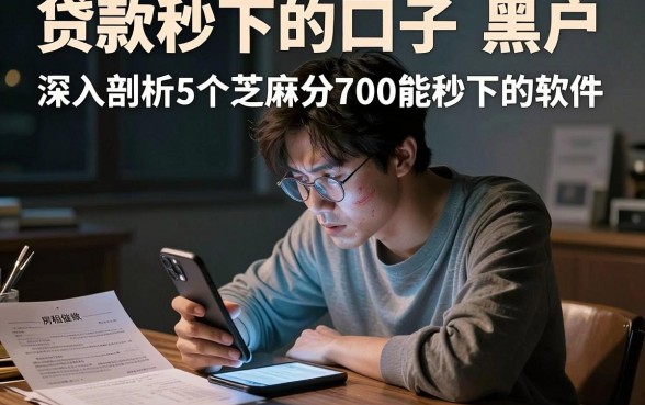 贷款秒下的口子 黑户，深入剖析5个芝麻分700能秒下的软件