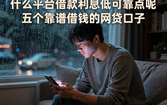 什么平台借款利息低可靠点呢,概览五个靠谱借钱的网贷口子